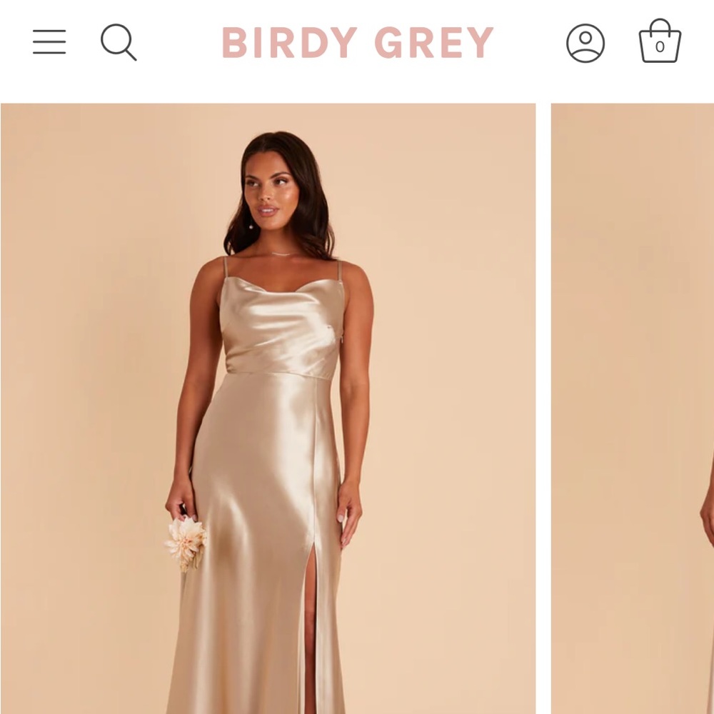 LISA LONG DRESS
SATIN NEUTRAL CHAMPAGNE